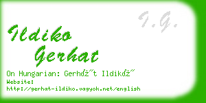 ildiko gerhat business card